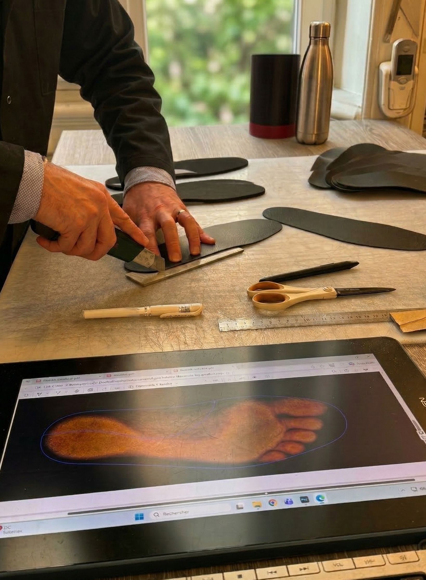 Fabrication de semelles orthopédiques