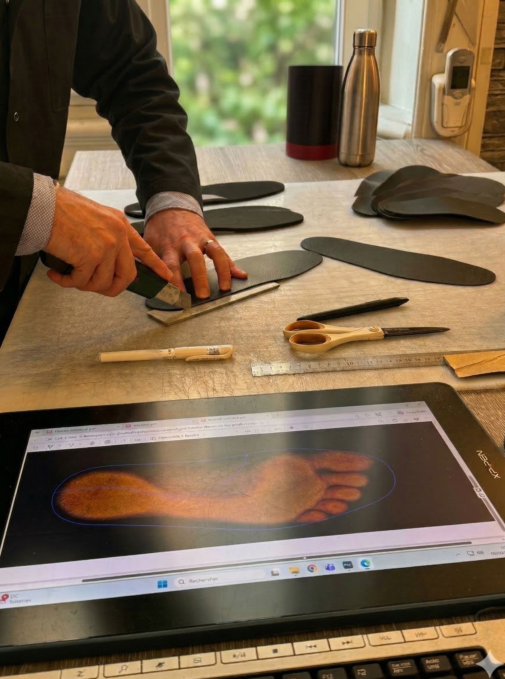 Fabrication de semelles orthopédiques